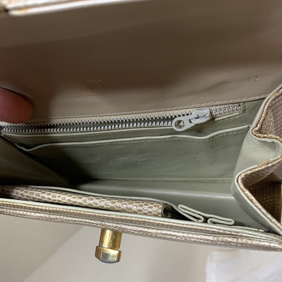 Vintage Gucci Lizard Front Flap Twist Lock Mini Bag - Picture 13 of 15